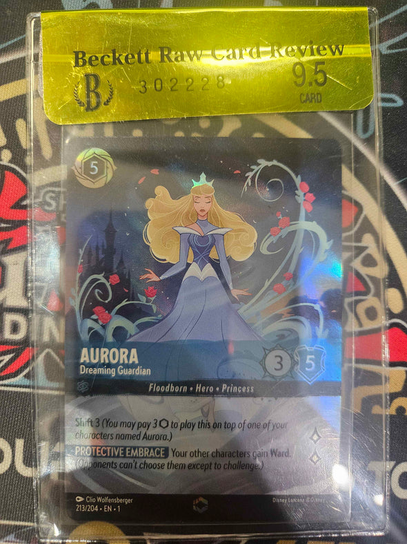 Aurora (Dreaming Guardian) - 213/204 - Enchanted - Beckett Raw Card Review - 9.5