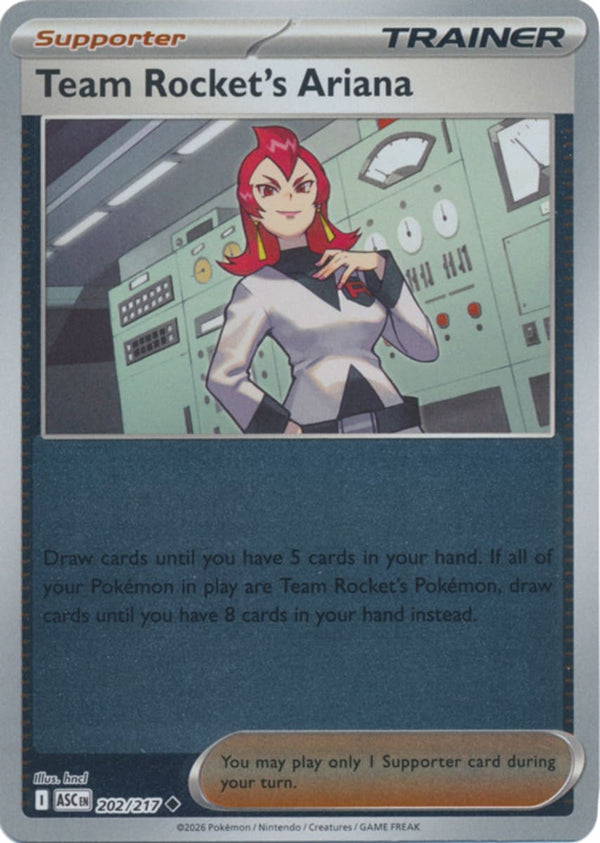 Team Rocket's Ariana - 202/217 - Uncommon - Reverse Holo