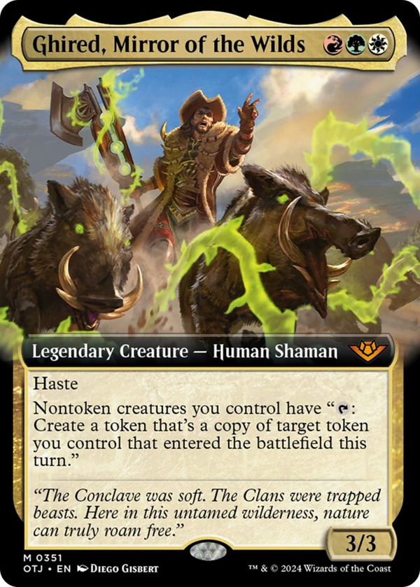 Ghired, Mirror of the Wilds - Extended Art (OTJ)