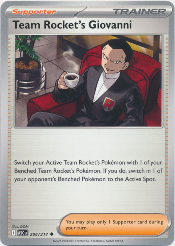 Team Rocket's Giovanni - 204/217 - Uncommon
