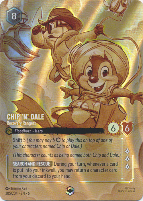 Chip 'n' Dale (Recovery Rangers) - 205/204 - Enchanted