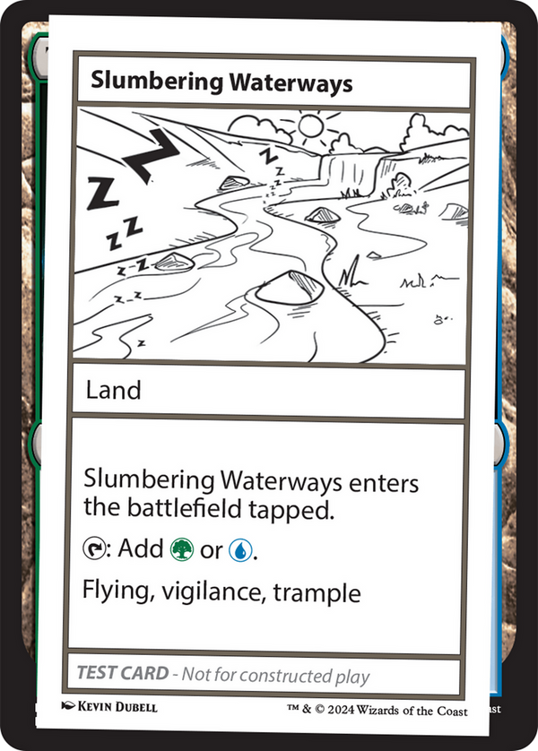 Slumbering Waterways - Test Card (MB2)