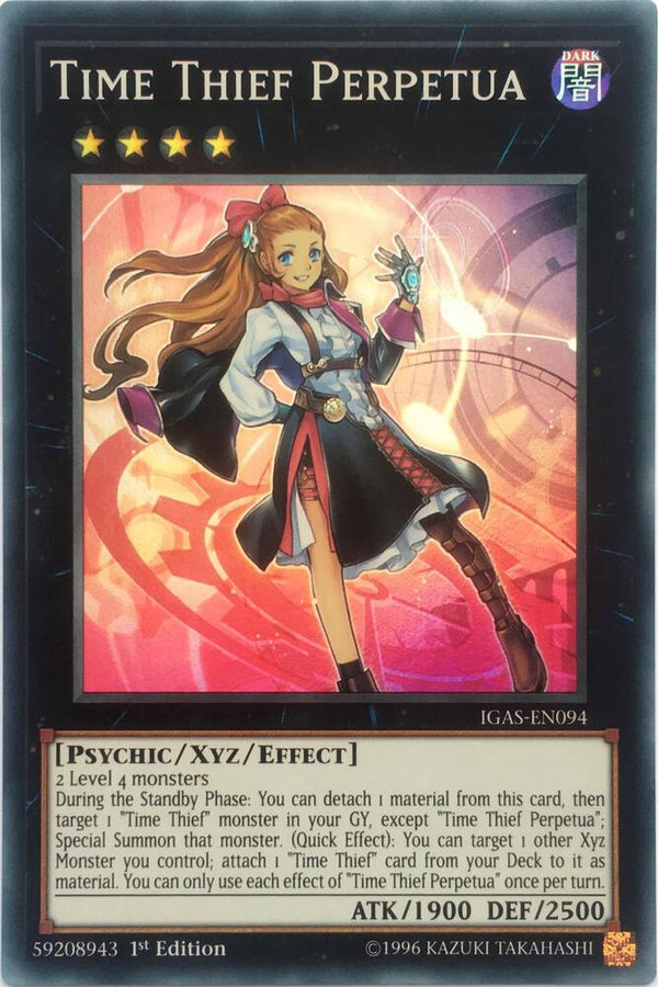 Time Thief Perpetua - IGAS-EN094 - Super Rare - 1st Edition