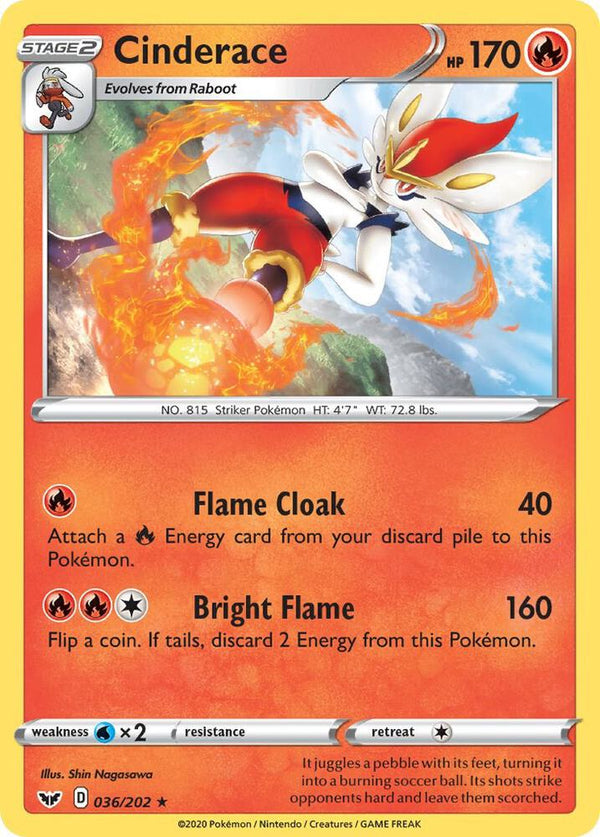 Cinderace - 036/202 - Rare