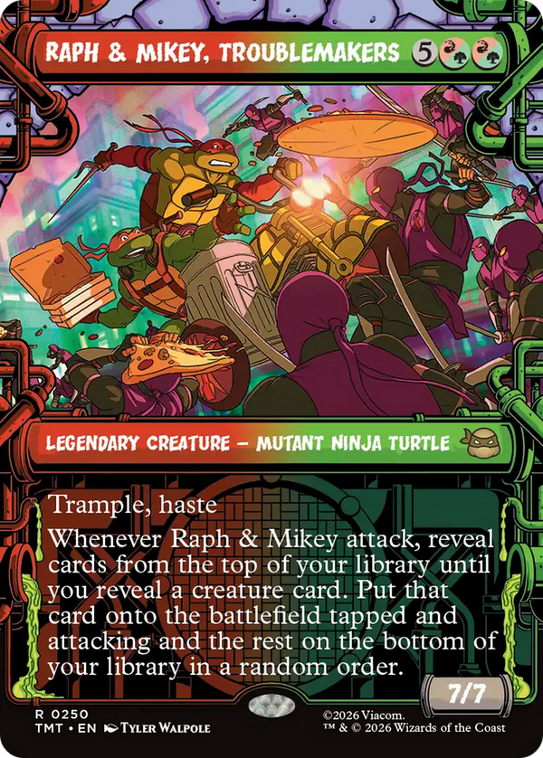 Raph & Mikey, Troublemakers - Sewer Frame (TMT)
