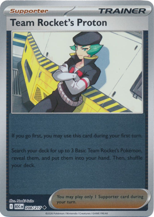 Team Rocket's Proton - 208/217 - Uncommon - Reverse Holo