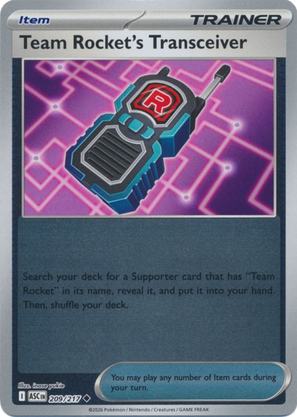 Team Rocket's Transceiver - 209/217 - Uncommon - Reverse Holo
