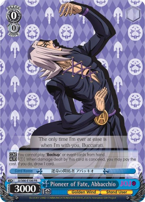 Pioneer of Fate, Abbacchio - JJ/S66-E106PR - Promo