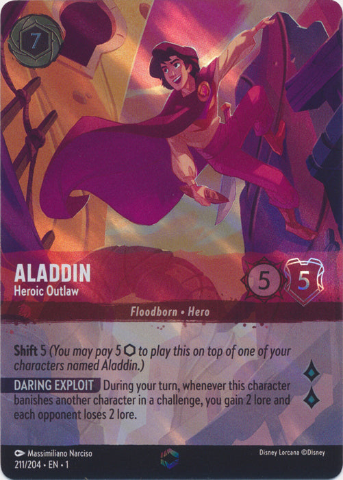Aladdin (Heroic Outlaw) - 211/204 - Enchanted