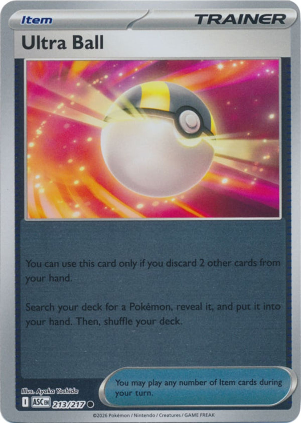 Ultra Ball - 213/217 - Common - Reverse Holo