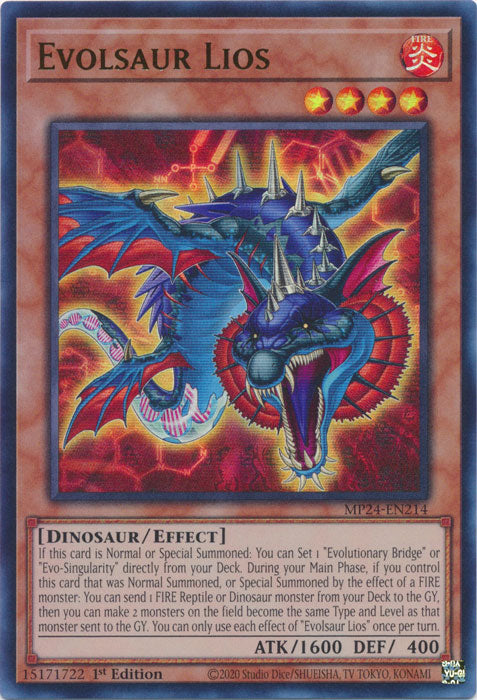 Evolsaur Lios - MP24-EN214 - Ultra Rare - 1st Edition