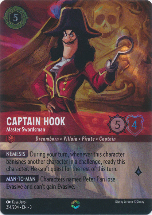 Captain Hook (Master Swordsman) - 214/204 - Enchanted