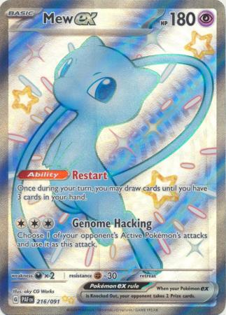 401 Games Canada - Mew ex - 216/091 - Shiny Ultra Rare 401 Games Canada - Mew ex - 216/091 - Shiny Ultra Rare