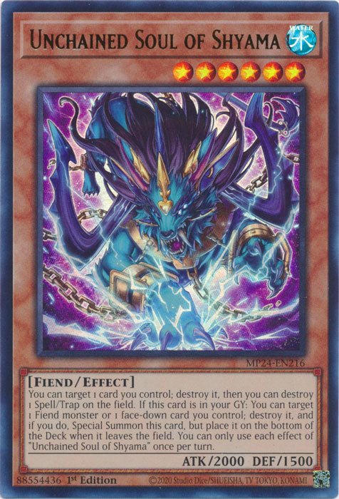 Unchained Soul of Shyama - MP24-EN216 - Ultra Rare - 1st Edition