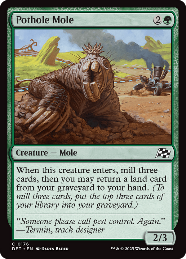 Pothole Mole (DFT)