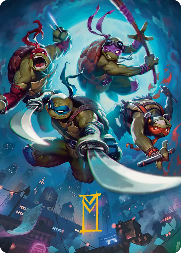 Heroes in a Half Shell // Heroes in a Half Shell (ATMT) - Gold Stamped Art Card
