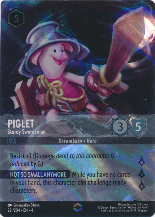 Piglet (Sturdy Swordsman) - 221/204 - Enchanted