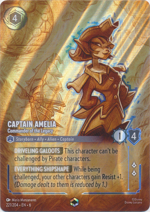 Captain Amelia (Commander of the Legacy) - 221/204 - Enchanted
