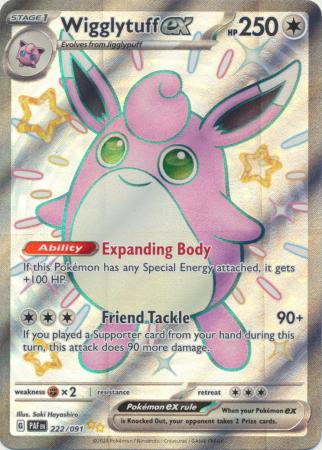 Wigglytuff ex - 222/091 - Shiny Ultra Rare