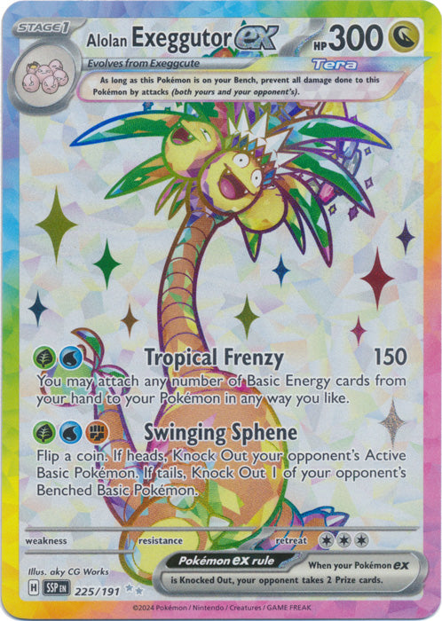 Alolan Exeggutor ex - 225/191 - Full Art Ultra Rare