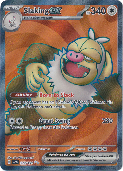 401 Games Canada - Slaking ex - 227/191 - Full Art Ultra Rare 401 Games Canada - Slaking ex - 227/191 - Full Art Ultra Rare