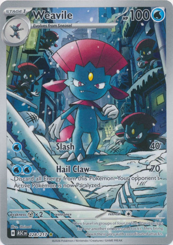 Weavile - 228/217 - Illustration Rare