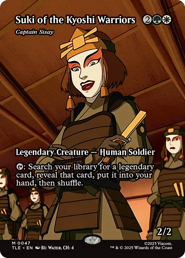 Suki of the Kyoshi Warriors // Captain Sisay - Borderless Source Material (TLE)
