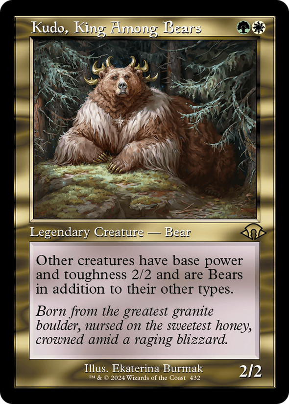 Kudo, King Among Bears - Retro Frame (MH3)