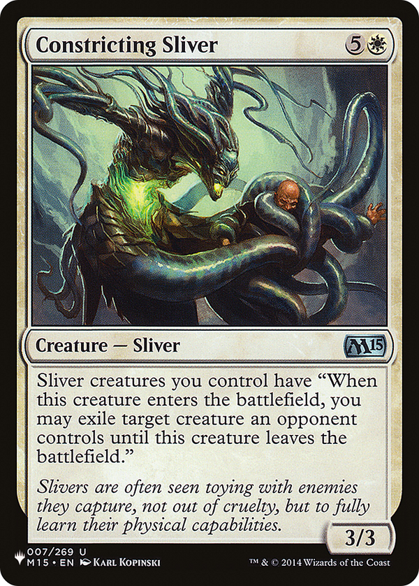 Constricting Sliver - M15 Reprint (PLST)