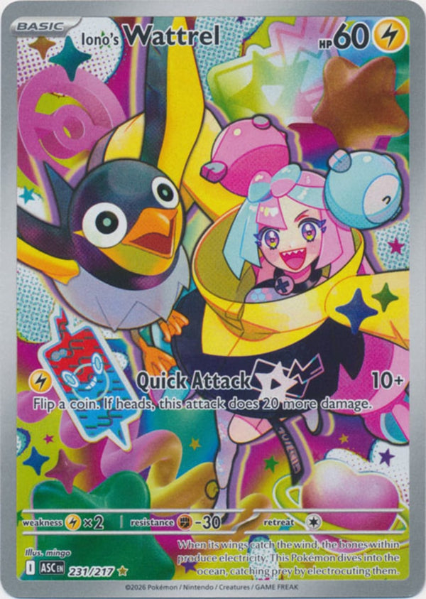 Iono's Wattrel - 231/217 - Illustration Rare