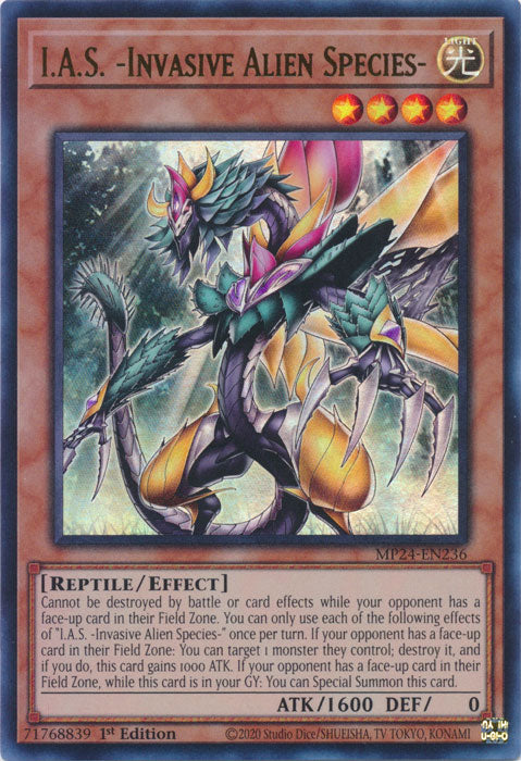 I.A.S. -Invasive Alien Species- - MP24-EN236 - Ultra Rare - 1st Edition