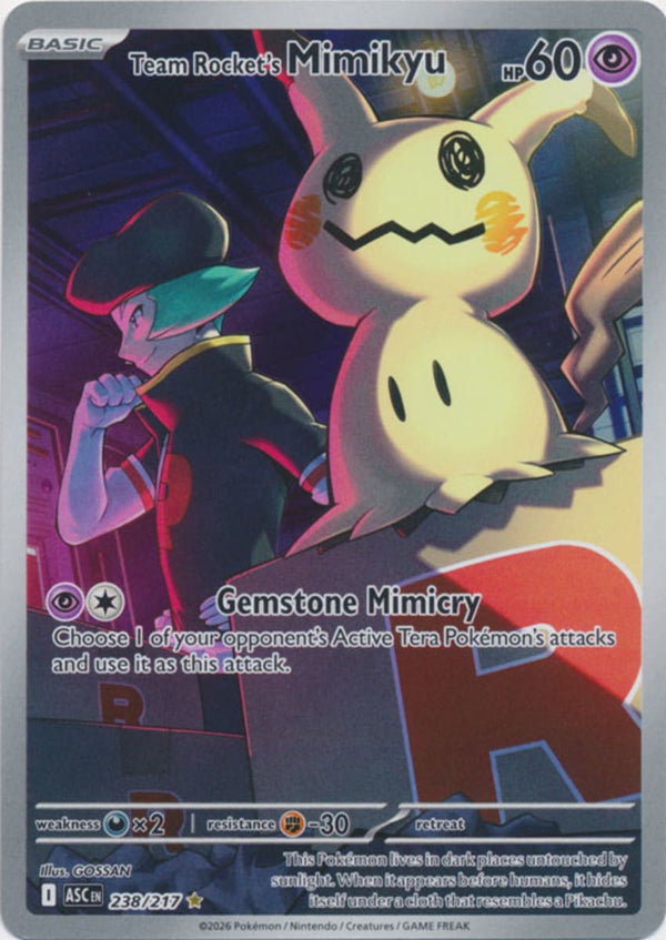 Team Rocket's Mimikyu - 238/217 - Illustration Rare