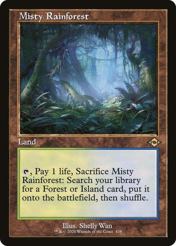 Misty Rainforest - Retro Frame (Etched) (MH2)