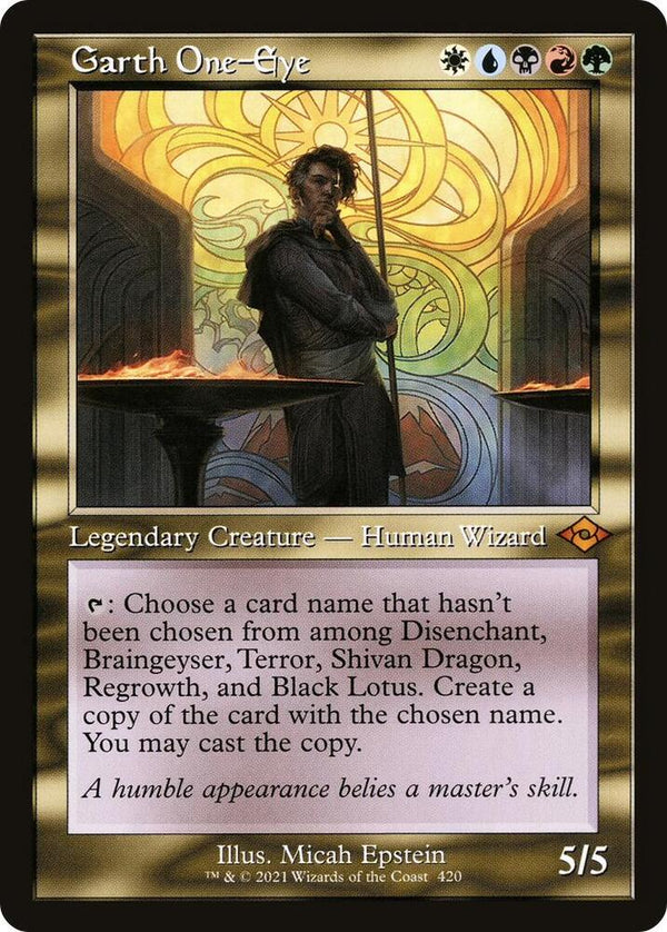 Garth One-Eye - Retro Frame (Etched) (MH2)