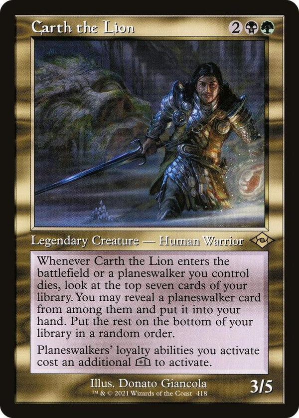 Carth the Lion - Retro Frame (MH2)