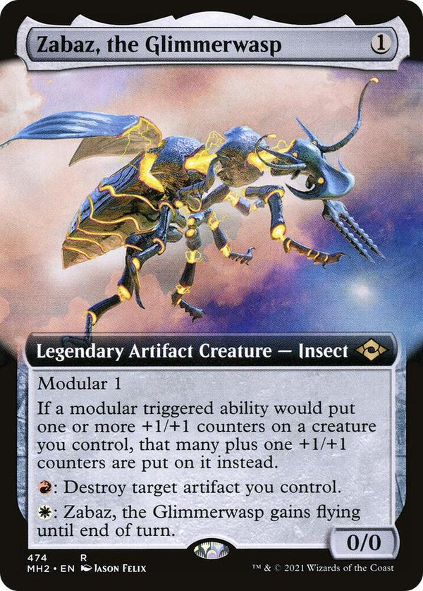 Zabaz, the Glimmerwasp - Extended Art (MH2)
