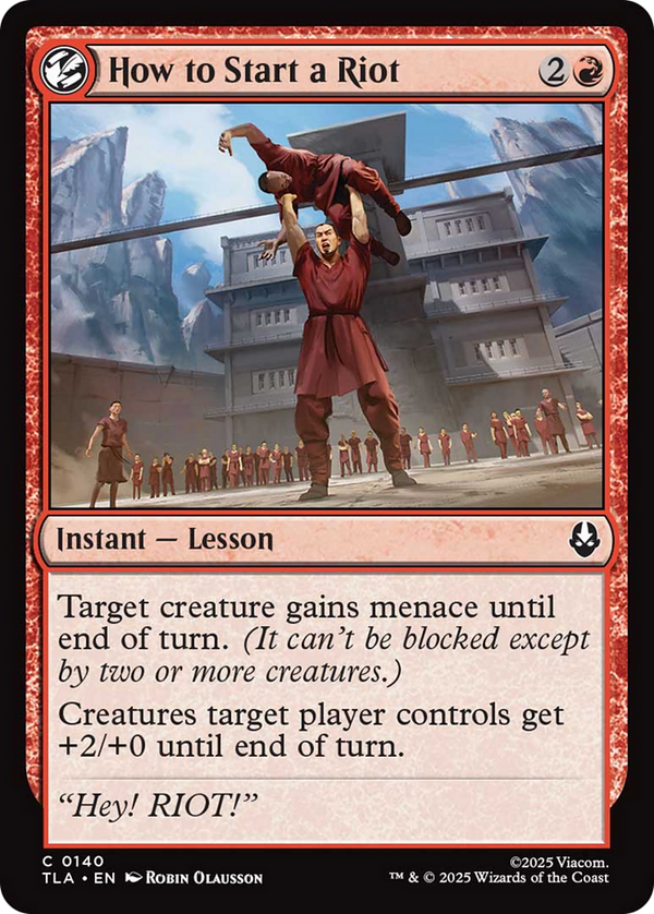 How to Start a Riot (TLA)