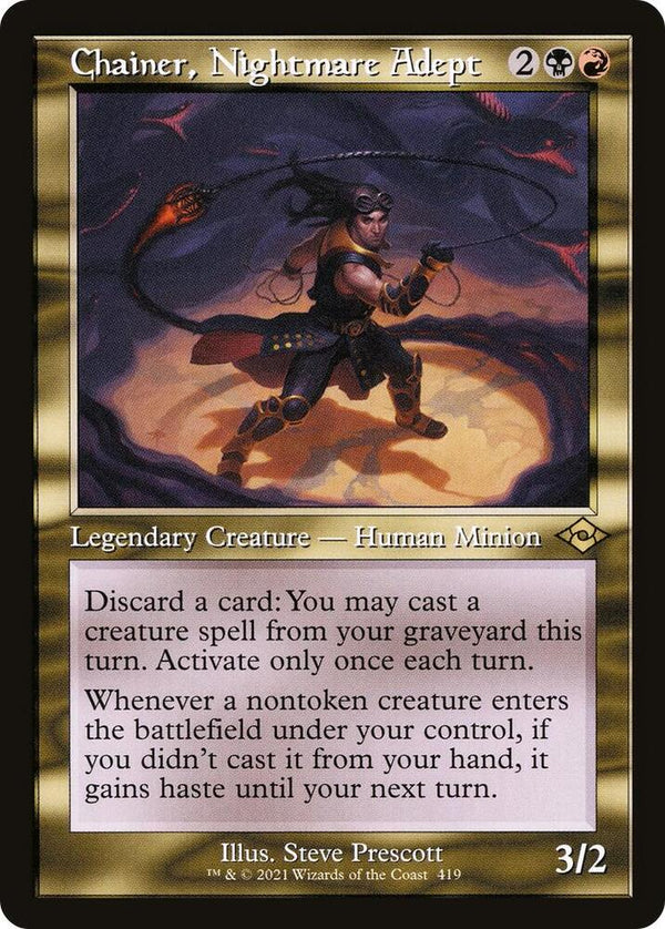 Chainer, Nightmare Adept - Retro Frame (Etched) (MH2)