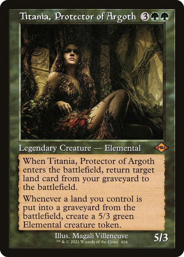 Titania, Protector of Argoth - Retro Frame (MH2)