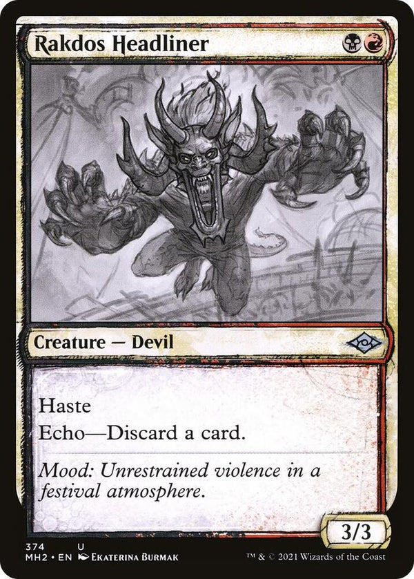Rakdos Headliner - Sketch Showcase (MH2)