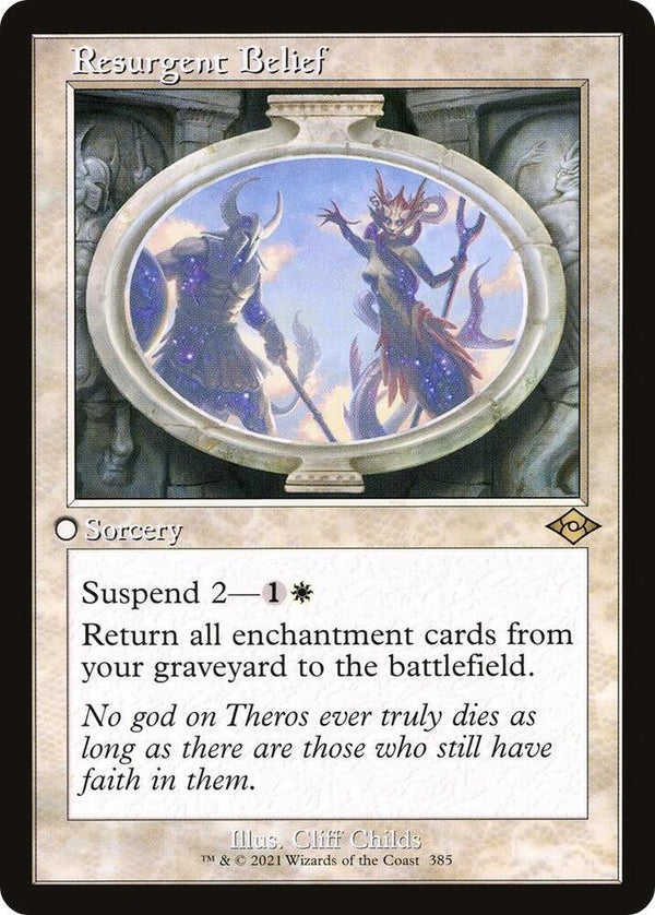 Resurgent Belief - Retro Frame (Etched) (MH2)