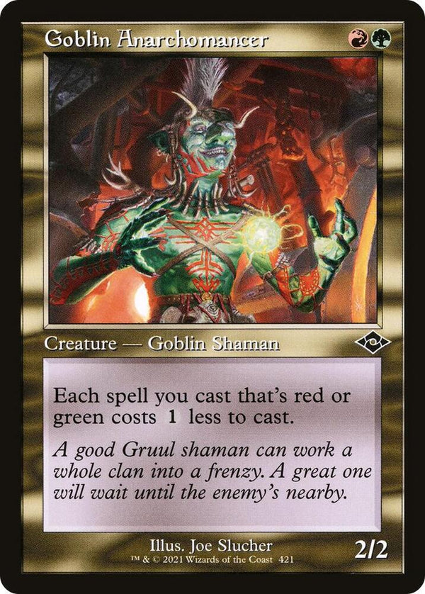 Goblin Anarchomancer - Retro Frame (Etched) (MH2)