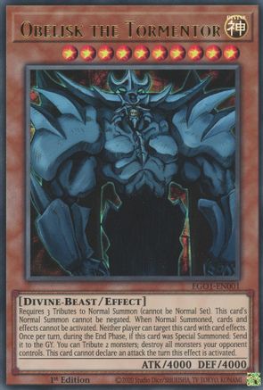 Obelisk the Tormentor - EGO1-EN001 - Ultra Rare - Unlimited