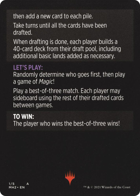 Winchester Draft // Winchester Draft (Minigame Token) (MMH2)