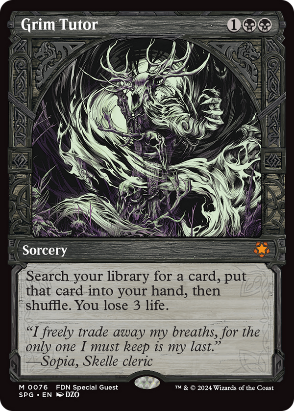 Grim Tutor - Showcase (SPG)