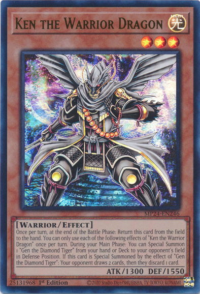 Ken the Warrior Dragon - MP24-EN246 - Ultra Rare - 1st Edition