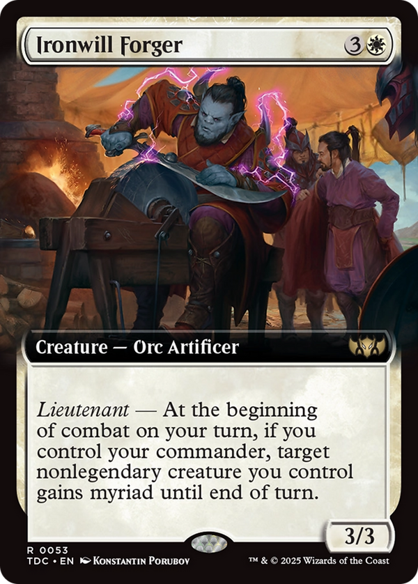 Ironwill Forger - Extended Art (TDC)