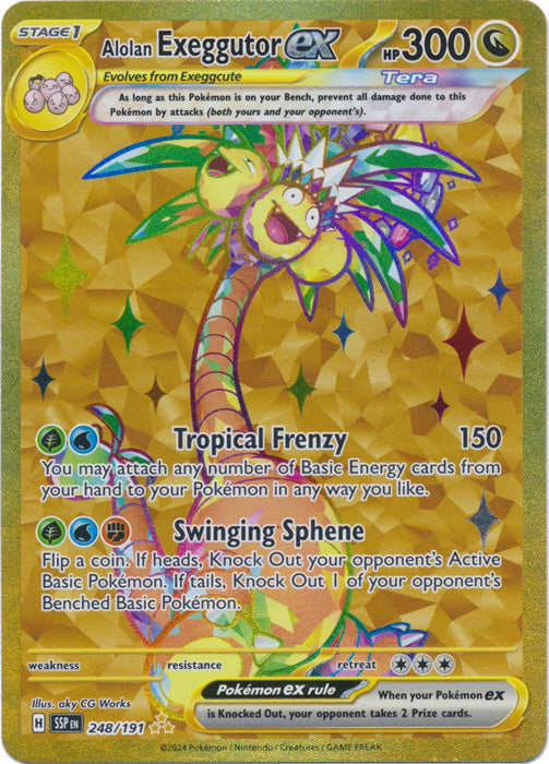 Alolan Exeggutor ex - 248/191 - Gold Secret Rare