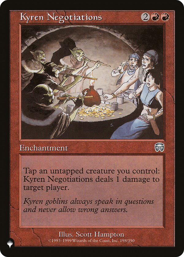 Kyren Negotiations - MMQ Reprint (PLST)