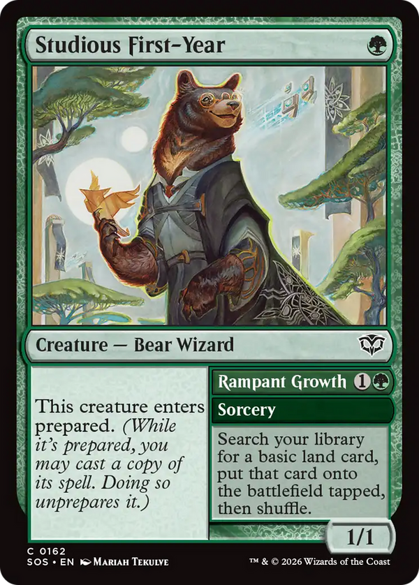 Studious First-Year // Rampant Growth (SOS)